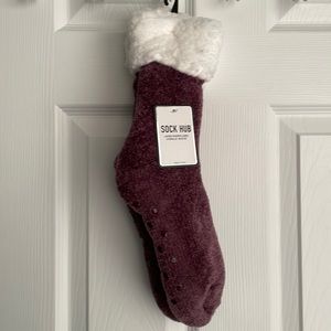 Sherpa lined bootie socks. NWT